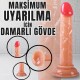 UNIQUE Realistik Dokuda Mini Dildo Vantuzlu Gerçekçi Yapay Penis 14 CM