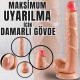 UNIQUE XL Realistik Dokuda Damarlı Dildo Vantuzlu Büyük Boy Gerçekçi Yapay Penis 27 CM