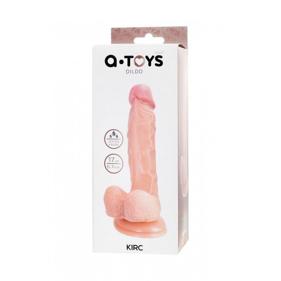 A-Toys by TOYFA Gerçekçi Dildo Kirc, TPE, çıplak, 17 cm