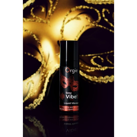 ORGİE Sexy Vibe Hot Isınma ve Titreşim etkisi olan Masaj Jeli, 15 ml