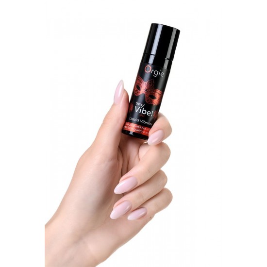 ORGİE Sexy Vibe Hot Isınma ve Titreşim etkisi olan Masaj Jeli, 15 ml