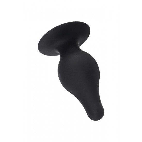 Erotist Spade Anal Plug, M , Silekspan, siyah, 10 cm