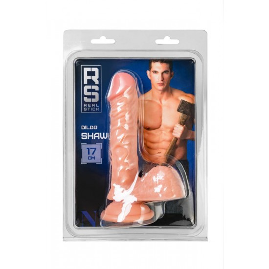 RealStick Nude Shaw, PVC, Et, 17 cm Gerçekçi yapay Penis