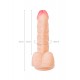 RealStick Nude Shaw, PVC, Et, 17 cm Gerçekçi yapay Penis