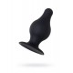 Erotist Spade Anal Plug, S, Silekspan, siyah, 8 cm