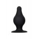 Erotist Spade Anal Plug, S, Silekspan, siyah, 8 cm