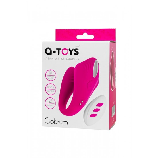 A-Toys by TOYFA Cobrum Çiftler İçin Vibratör, Silikon, Pembe, 9,6 cm