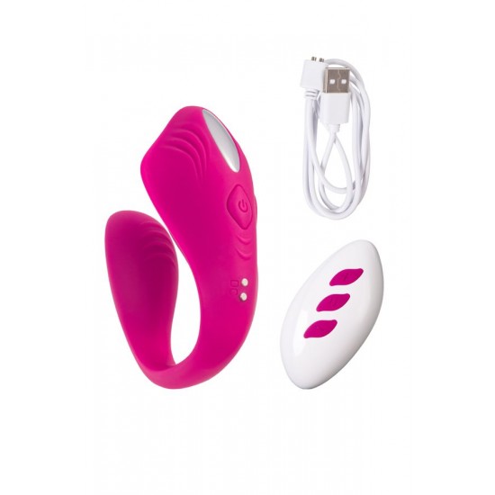 A-Toys by TOYFA Cobrum Çiftler İçin Vibratör, Silikon, Pembe, 9,6 cm