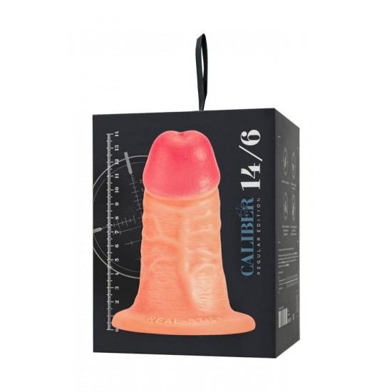 Gerçekçi yapay penis, RealStick CALIBER, 14 cm, Ø6