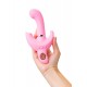 Klitoral uyarıcılı vibratör JOS Twistme, silikon, pembe, 19,5 cm