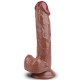 20CM Gerçekçi Kahverengi Dildo Penis