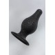 Erotist Spade Anal Plug, L , Silekspan, siyah, 11 cm