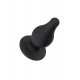 Erotist Spade Anal Plug, L , Silekspan, siyah, 11 cm