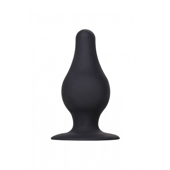 Erotist Spade Anal Plug, L , Silekspan, siyah, 11 cm