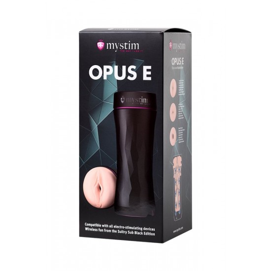 Mystim Opus E Vagina Masturbatör, TPE, Ten, 21.5 cm