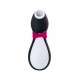 Satisfyer Penguin Vakum Dalgası Klitoris Vibratörü, silikon, siyah, 11,5 cm