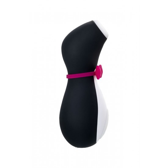 Satisfyer Penguin Vakum Dalgası Klitoris Vibratörü, silikon, siyah, 11,5 cm